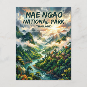 Nationalpark Mae Ngao Thailand Postkarte
