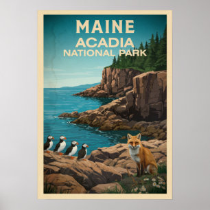 Nationalpark Maine Acadia V02 Poster