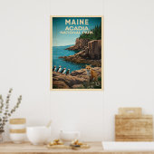 Nationalpark Maine Acadia V02 Poster (Küche)