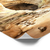 Nationalpark Mammoth Höhle Wasserfarbe Poster (Ecke)