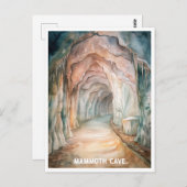 Nationalpark Mammoth Höhle Wasserfarbe Postkarte (Vorne/Hinten)