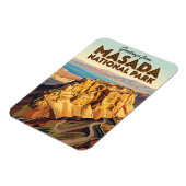 Nationalpark Masada Israel Magnet (Linke Seite)
