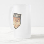 Nationalpark Mesa Verde Abzeichen Mattglas Bierglas (Vorderseite Links)