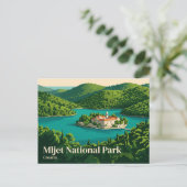 Nationalpark Mljet Kroatien Postkarte (Stehend Vorderseite)