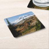 Nationalpark Monte Rainier, Herbst Rechteckiger Pappuntersetzer (angewinkelt)
