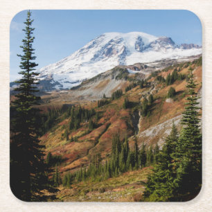 Nationalpark Monte Rainier, Herbst Rechteckiger Pappuntersetzer