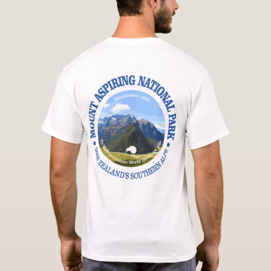 Nationalpark Mount Aspiring T-Shirt (Rückseite)