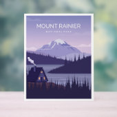 Nationalpark Mount Rainier Acrylschild (Neutral)
