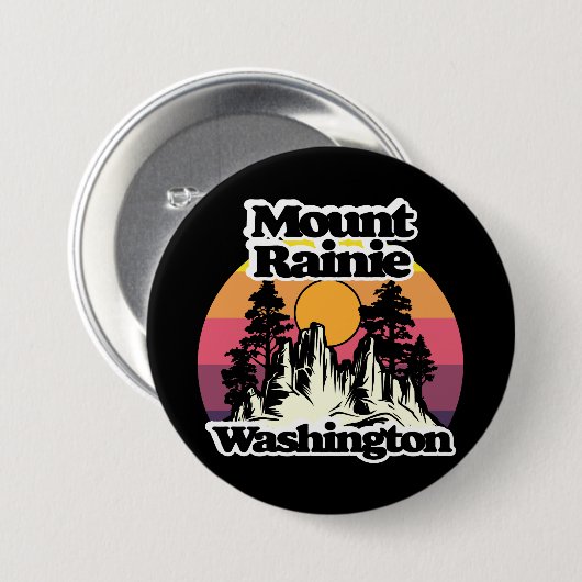 Nationalpark Mount Rainier Button (Vorne & Hinten)