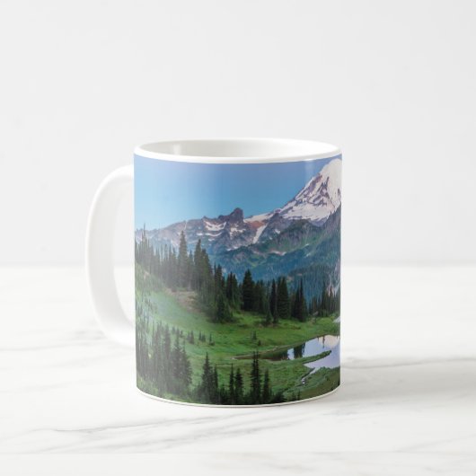 Nationalpark Mount Rainier Kaffeetasse (Vorderseite Links)