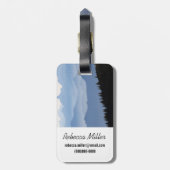 Nationalpark Mount Rainier| Kaskadengebirge Gepäckanhänger (Rückseite vertikal)