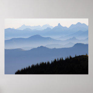 Nationalpark Mount Rainier  Kaskadengebirge Poster