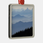 Nationalpark Mount Rainier| Kaskadengebirge Silbernes Ornament (Rechts)