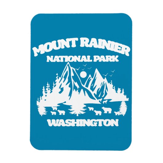 Nationalpark Mount Rainier Magnet (Vertikal)