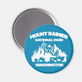 Nationalpark Mount Rainier Magnet (Vorderseite/Rückseite)