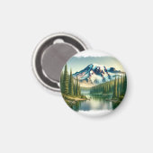 Nationalpark Mount Rainier Magnet (Vorderseite/Rückseite)