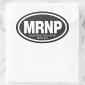 Nationalpark Mount Rainier Ovaler Aufkleber (Tasche)