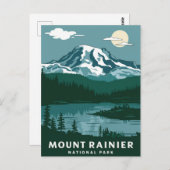 Nationalpark Mount Rainier Postkarte (Vorne/Hinten)