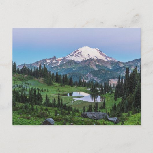 Nationalpark Mount Rainier Postkarte (Vorderseite)