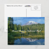 Nationalpark Mount Rainier Postkarte (Vorne/Hinten)