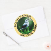 Nationalpark Mount Rainier Runder Aufkleber (Umschlag)