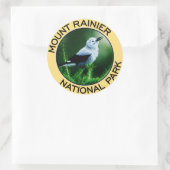 Nationalpark Mount Rainier Runder Aufkleber (Tasche)