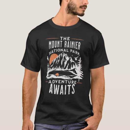 Nationalpark Mount Rainier T-Shirt (Vorderseite)