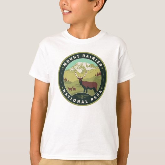 Nationalpark Mount Rainier T-Shirt (Vorderseite)