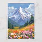 Nationalpark Mount Rainier | Washington Travel Postkarte (Vorderseite)