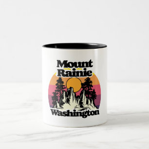Nationalpark Mount Rainier Zweifarbige Tasse
