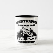 Nationalpark Mount Rainier Zweifarbige Tasse (Mittel)