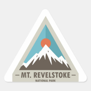 Nationalpark Mount Revelstok Dreieckiger Aufkleber