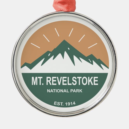 Nationalpark Mount Revelstok Ornament Aus Metall (Vorne)