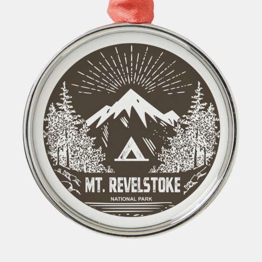 Nationalpark Mount Revelstok Ornament Aus Metall (Vorne)
