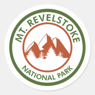 Nationalpark Mount Revelstok Runder Aufkleber