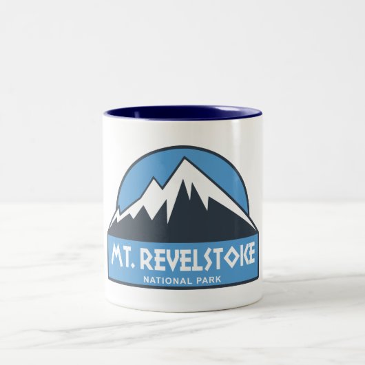 Nationalpark Mount Revelstok Zweifarbige Tasse (Mittel)