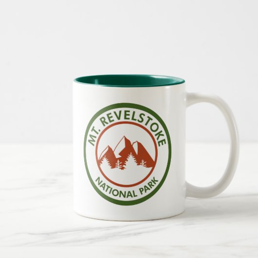 Nationalpark Mount Revelstok Zweifarbige Tasse (Rechts)