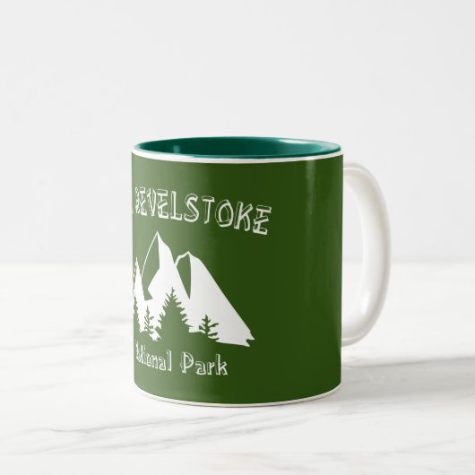 Nationalpark Mount Revelstok Zweifarbige Tasse (VorderseiteRechts)