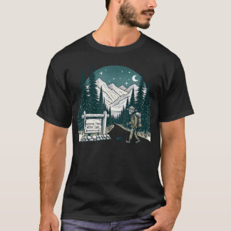 Nationalpark nach Einbruch der Dunkelheit Skelett T-Shirt
