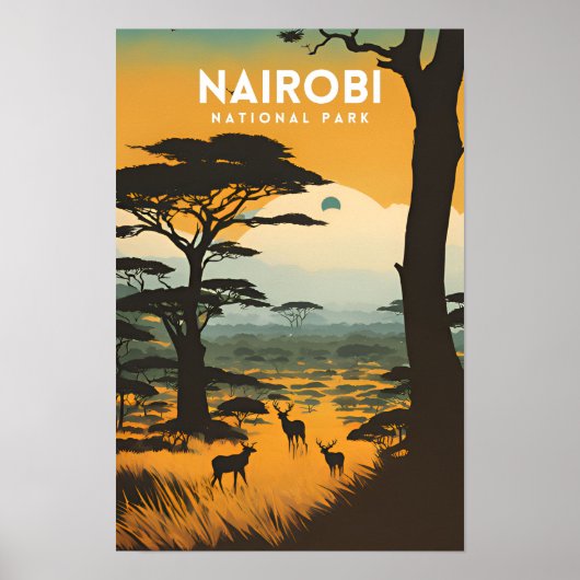 Nationalpark Nairobi Poster (Vorne)