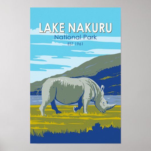 Nationalpark Nakuru Lago Maggiore Poster (Vorne)