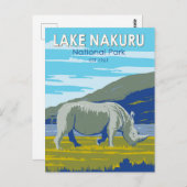 Nationalpark Nakuru Lago Maggiore Postkarte (Vorne/Hinten)