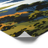 Nationalpark Nakuru-See Traditionelle Reise Poster (Ecke)