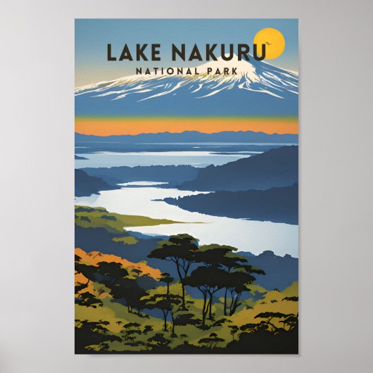 Nationalpark Nakuru-See Traditionelle Reise Poster (Vorne)