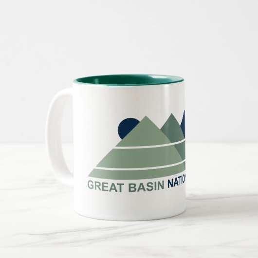 Nationalpark Nationalpark Grosses Becken Zweifarbige Tasse (Vorderseite Links)