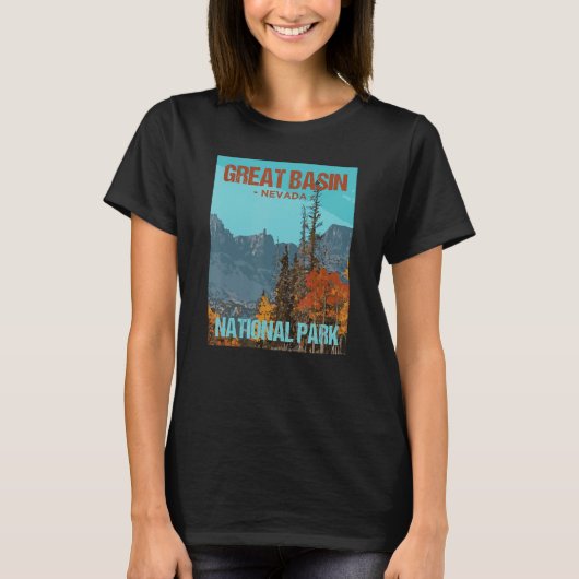 Nationalpark Nationalpark Nevada Poster Design T-Shirt (Vorderseite)