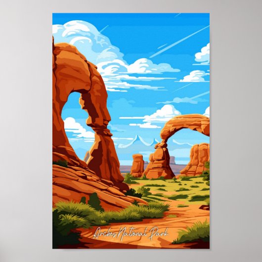 Nationalpark Nationalpark Vintage Poster (Vorne)