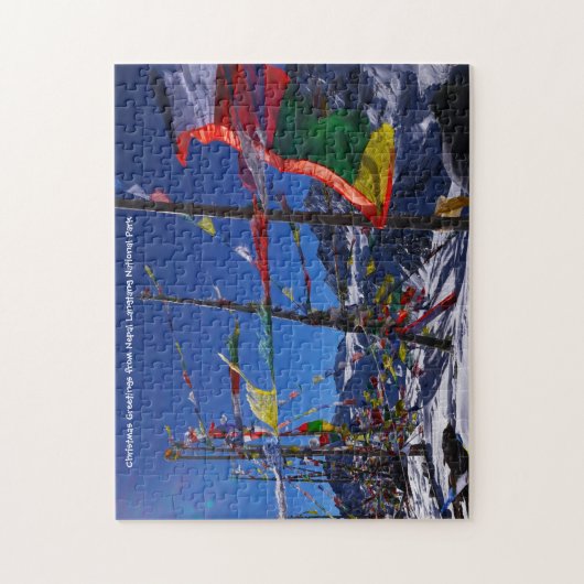 Nationalpark Nepal Langtang. Jigsaw Puzzle (Vertikal)