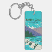 Nationalpark Neue Fluss Gorge West Virginia Schlüsselanhänger (Vorderseite links)