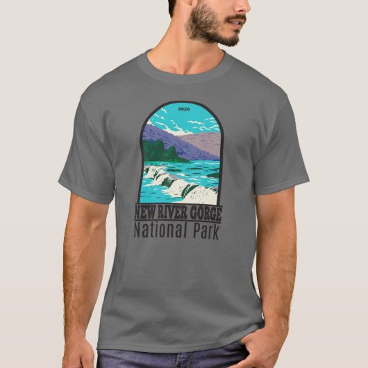 Nationalpark Neue Fluss Gorge West Virginia T-Shirt (Vorderseite)